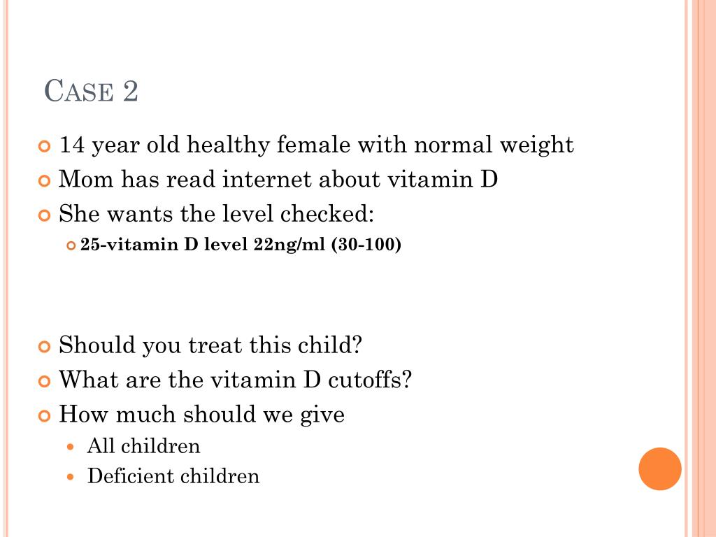 Ppt Vitamin D Deficiency Diagnosis And Treatment