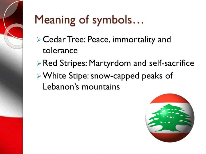 PPT - THE LEBANESE FLAG PowerPoint Presentation - ID:2476568