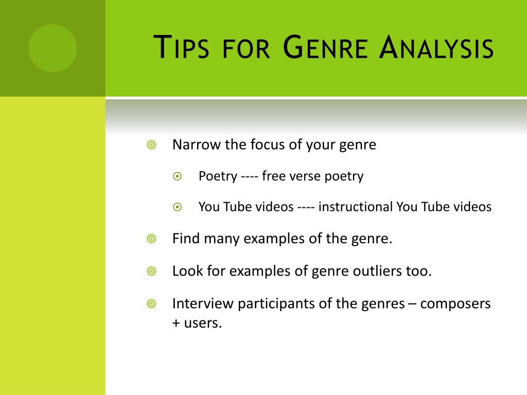 types of genres in rhetorical analysis
