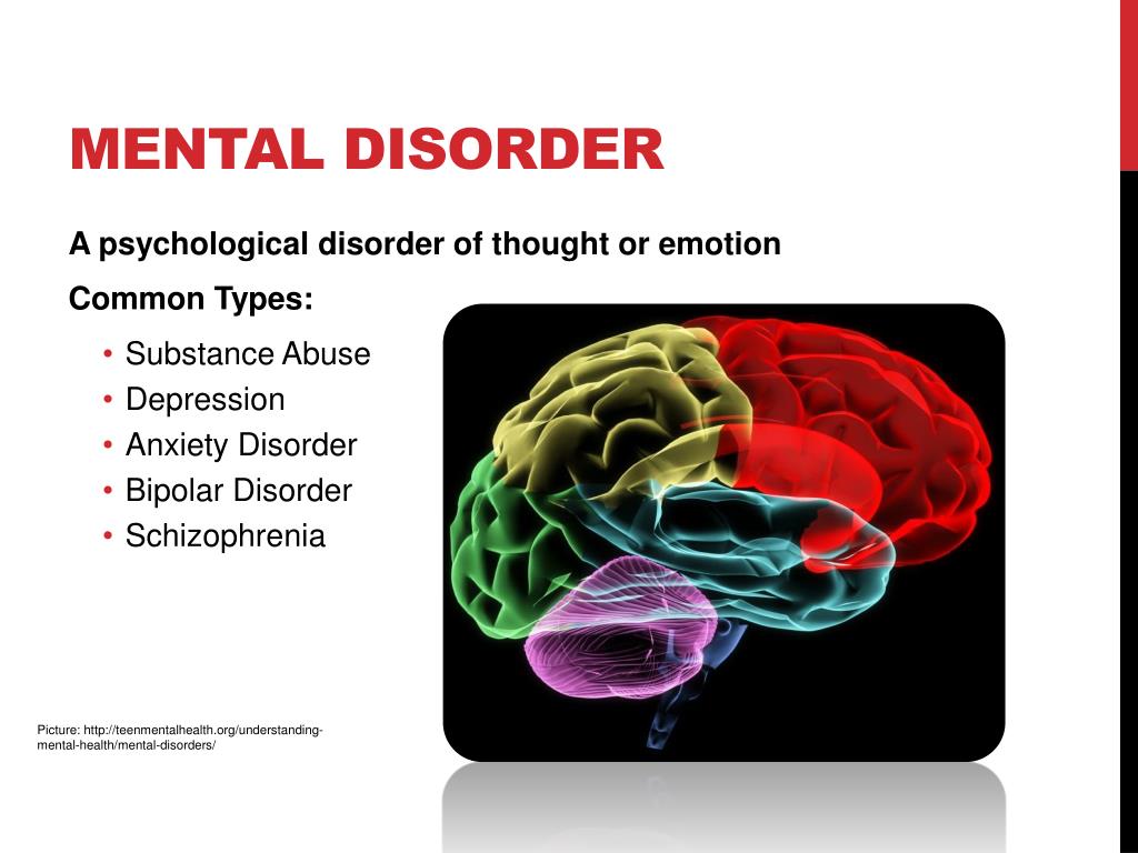 PPT Common Mental Disorders PowerPoint Presentation Free Download 