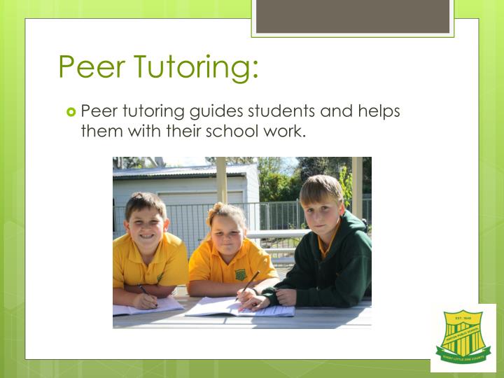 peer tutor peer tutor