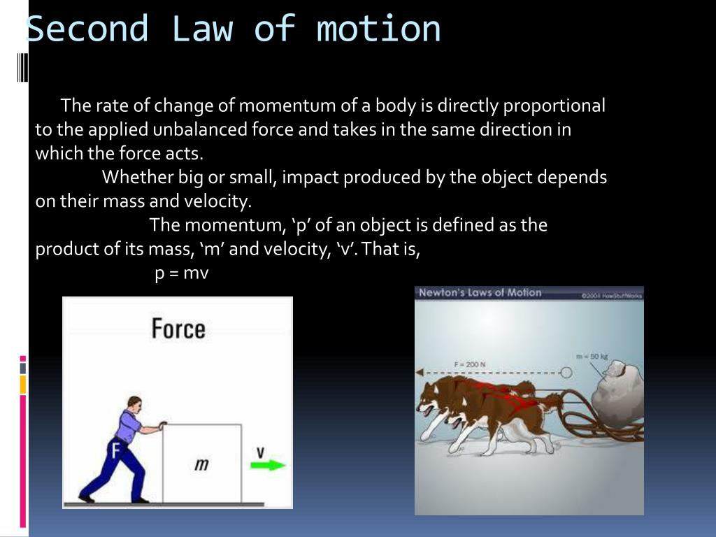 second law of motion