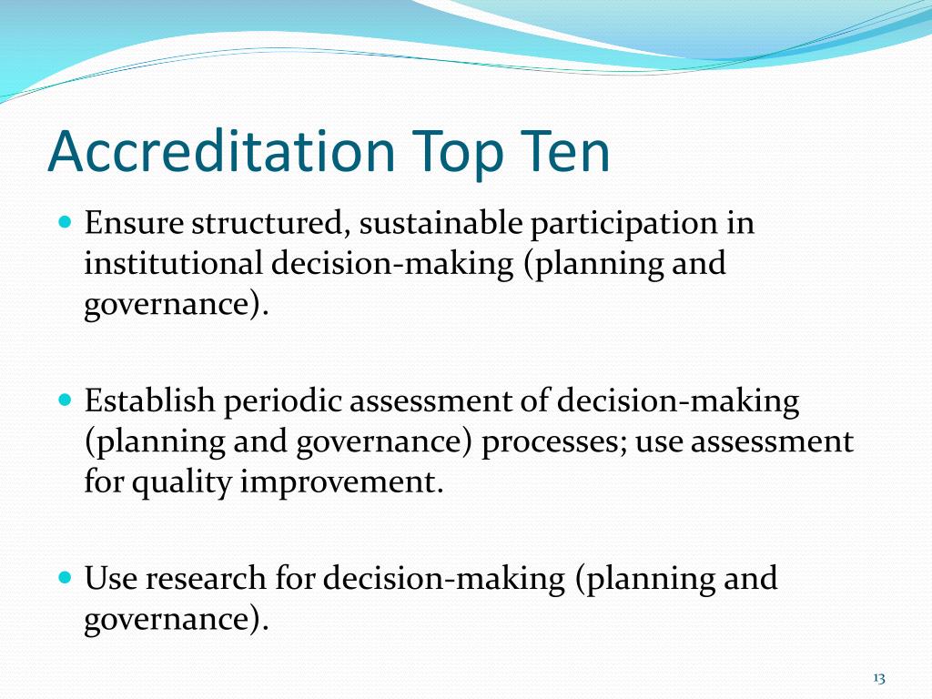 Ppt Accreditation Governance And Leadership Powerpoint Presentation