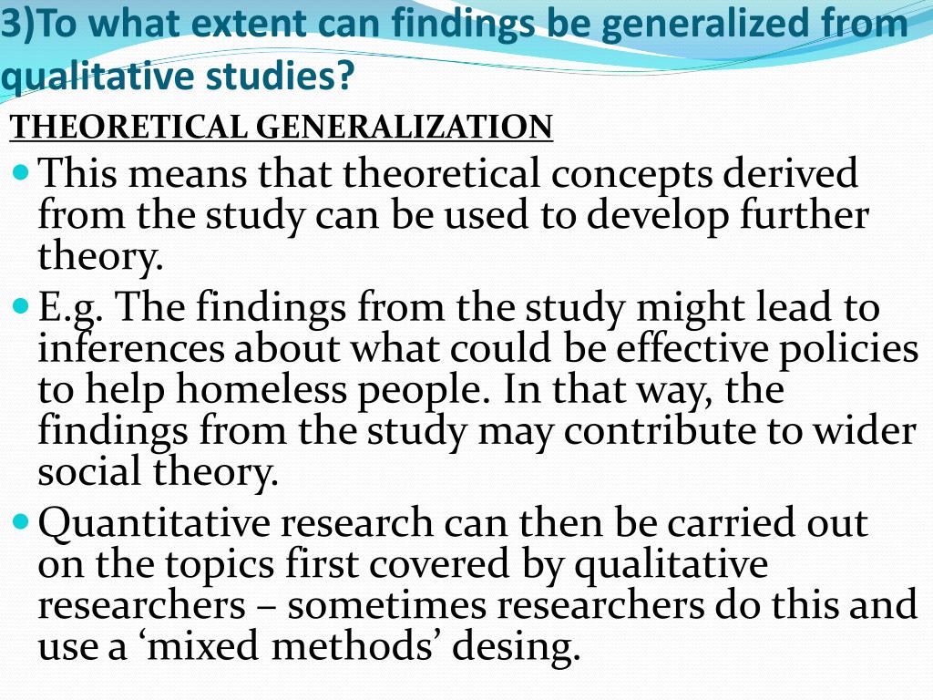 generalizability in qualitative research