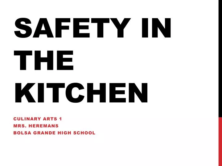 PPT Safety in the Kitchen PowerPoint Presentation, free download ID2479702