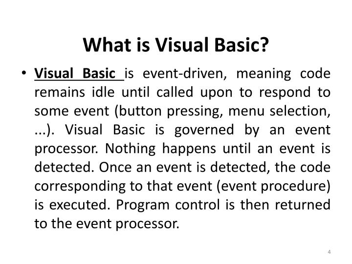 PPT - Visual Basic 6.0 PowerPoint Presentation - ID:2480442