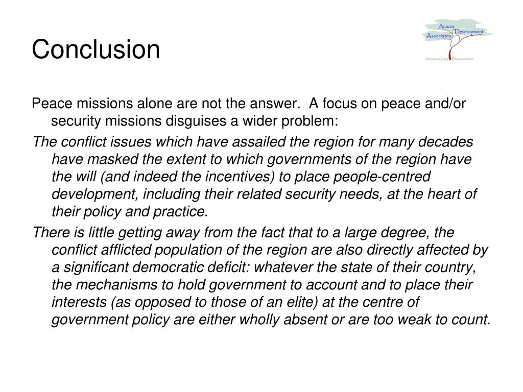 PPT - Peacekeeping in the Horn of Africa PowerPoint Presentation, free ...