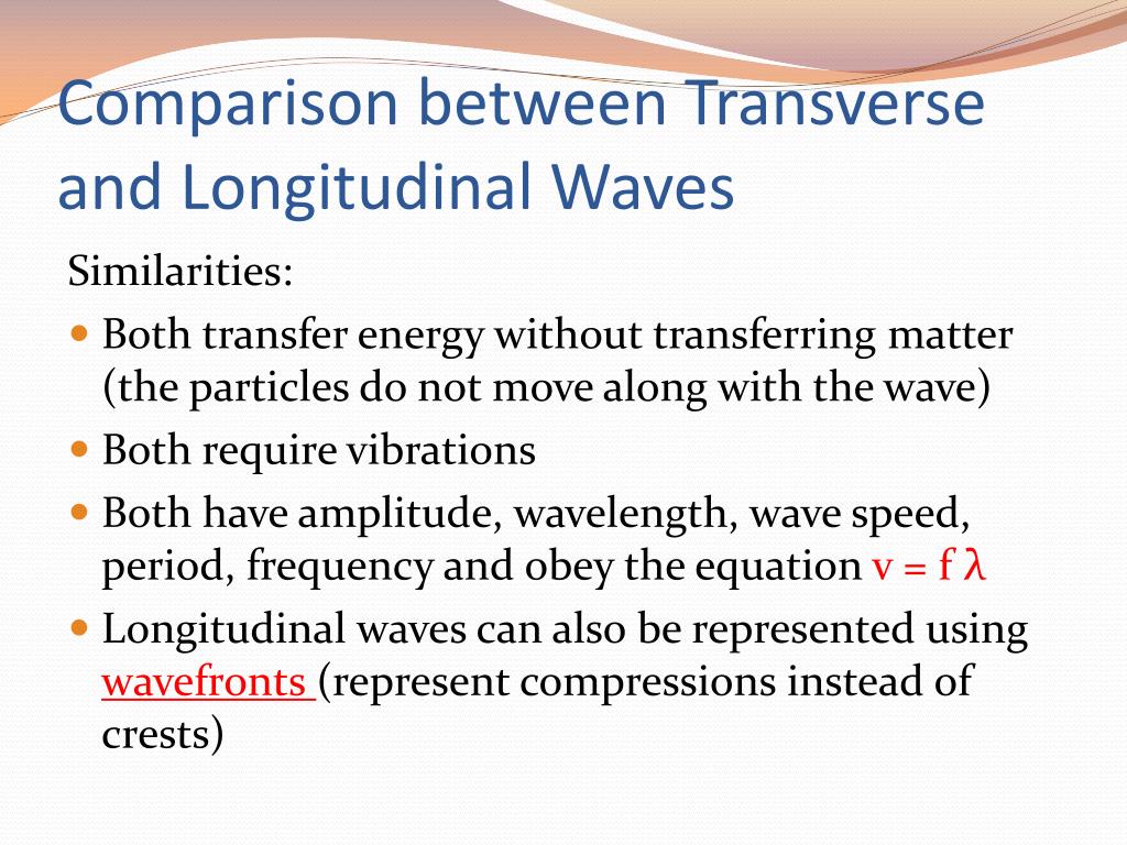 A Longitudinal Wave Vs Transverse