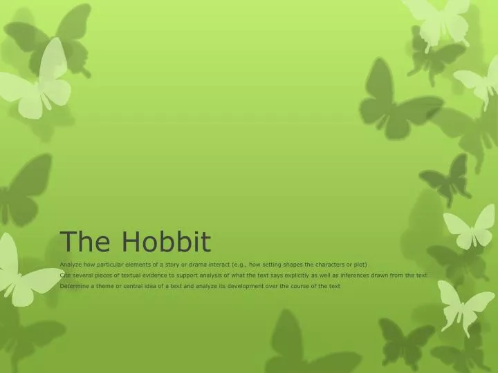 the hobbit n.