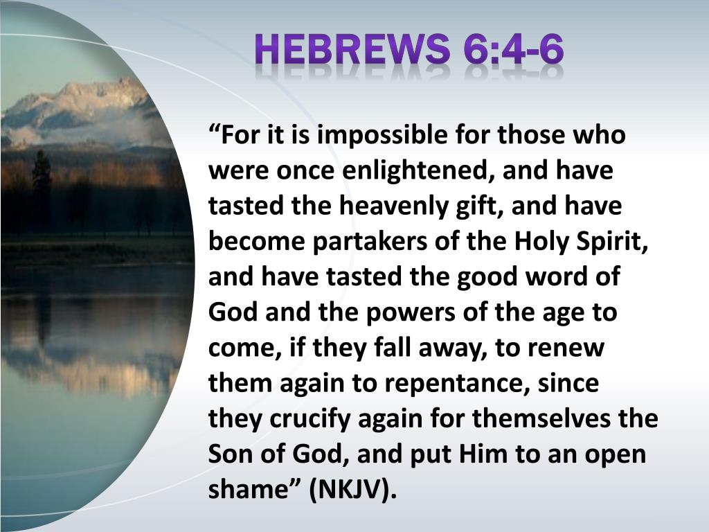 PPT HEBREWS 6 4 6 PowerPoint Presentation Free Download ID 2481344