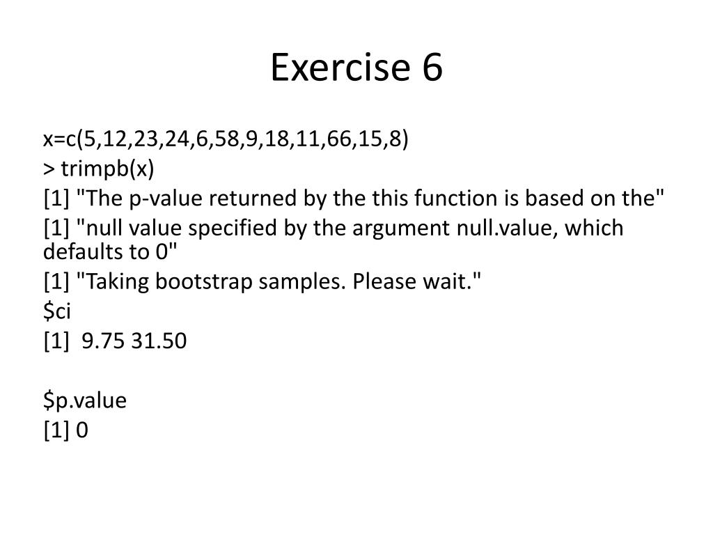 PPT - Understanding Bootstrap Methods and Trimmed Means in Statistical ...