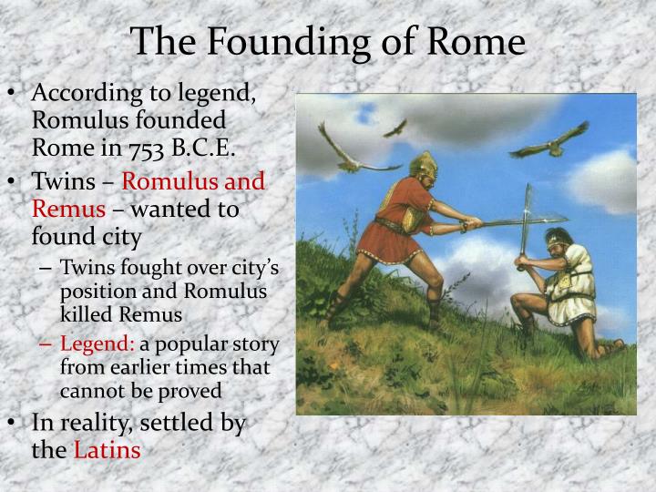 ppt the founding of rome and its republic powerpoint presentation