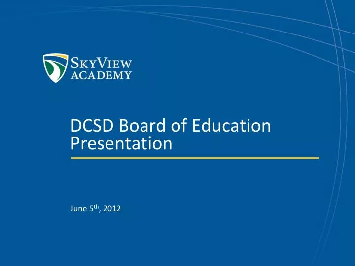 board of education presentation