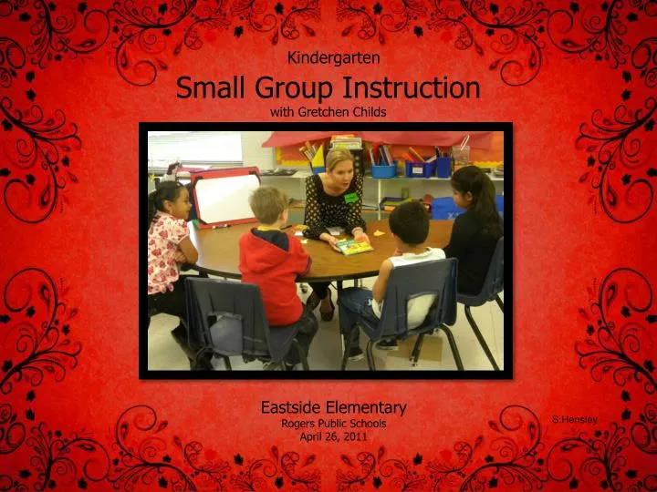 small group instruction n.