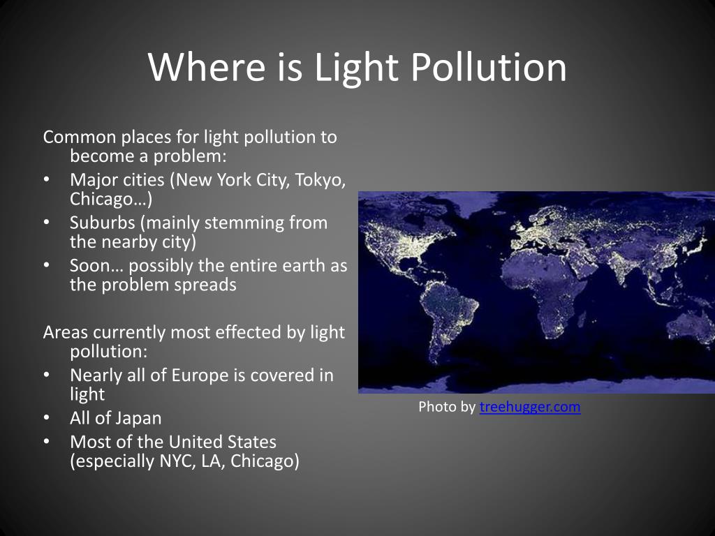 light pollution powerpoint presentation