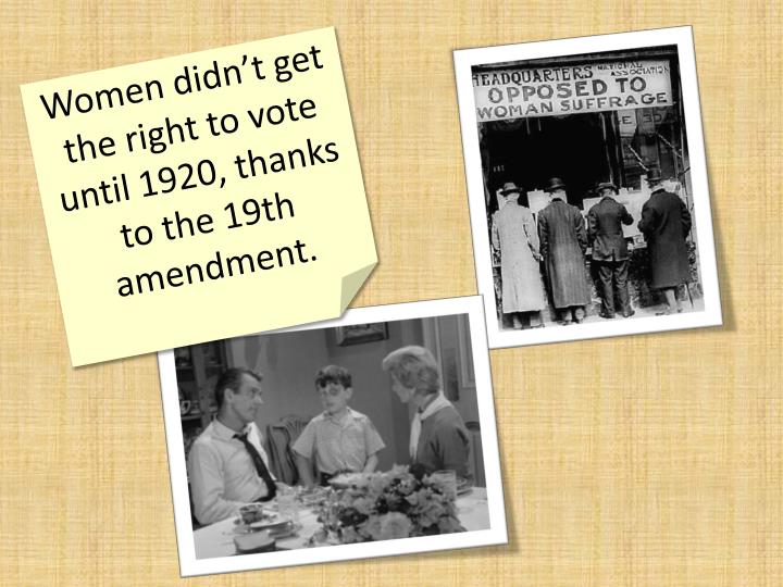 women and the right to vote in the 19th amendment 19th amendment from grolier's encyclopedia americana the 19th amendment (1920) to the constitution of the united states provides men and women with equal voting. women and the right to vote in the 19th amendment 19th amendment from grolier's encyclopedia americana the 19th amendment (1920) to the constitution of the united states provides men and women with equal voting.