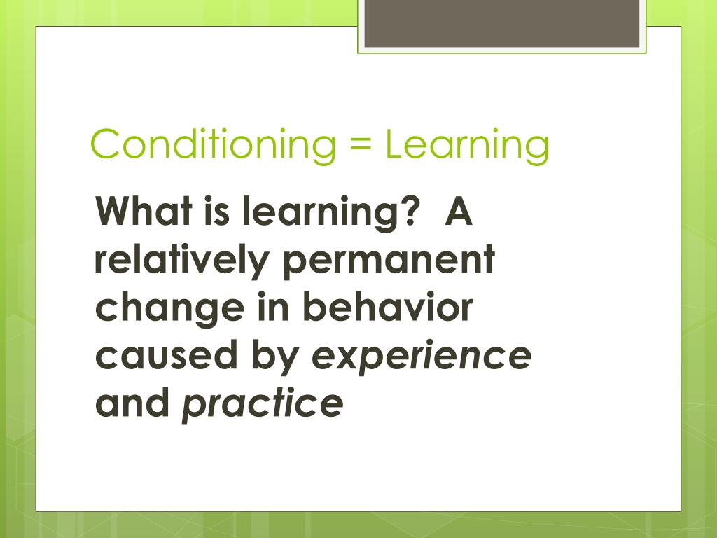 what is conditioning