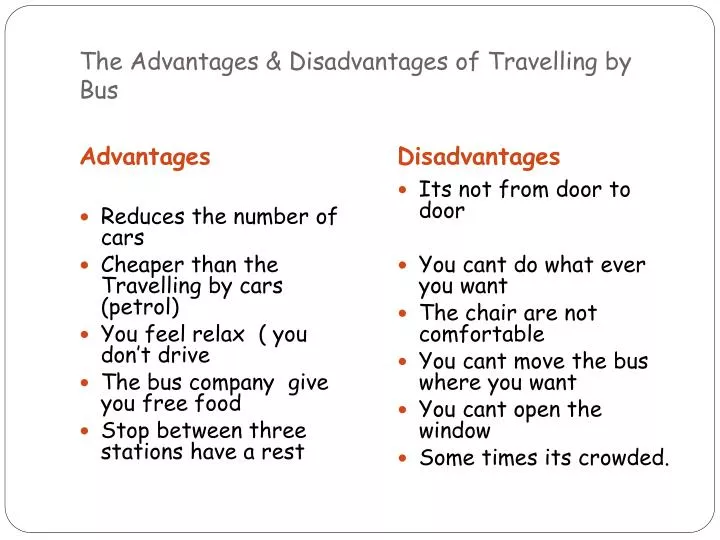 business trip advantage and disadvantage