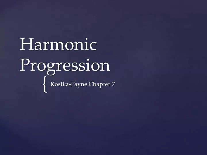 PPT Harmonic Progression PowerPoint Presentation, free download ID
