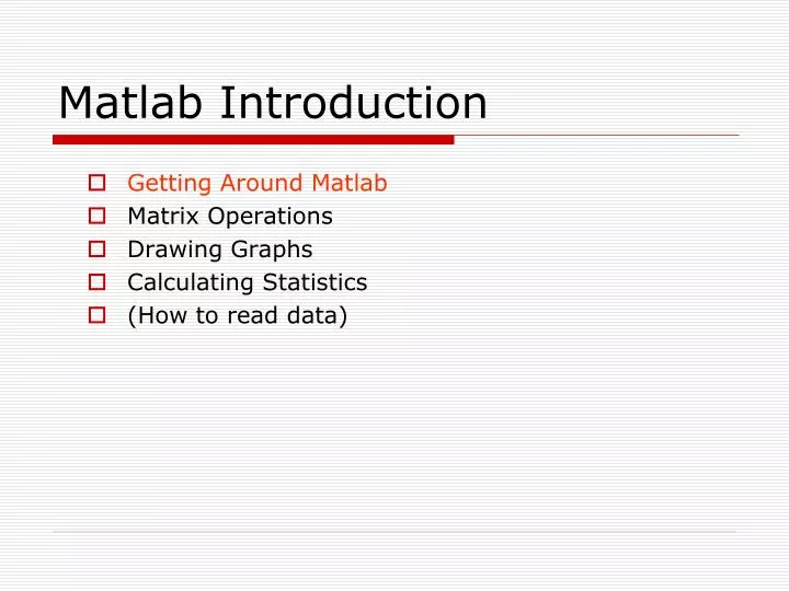 PPT - Matlab Introduction PowerPoint Presentation, free download - ID ...