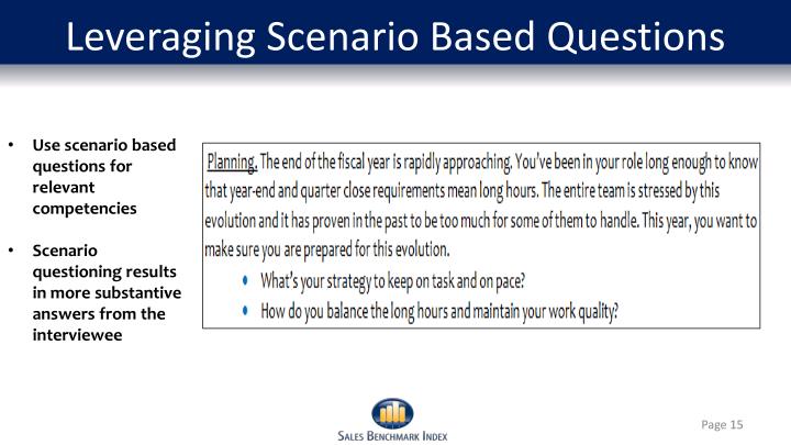scenario question