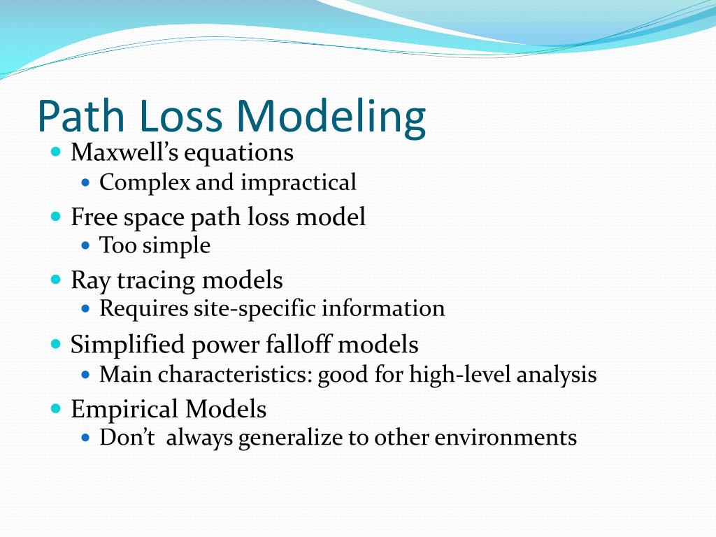 pengertian simplified path loss model.adalah
