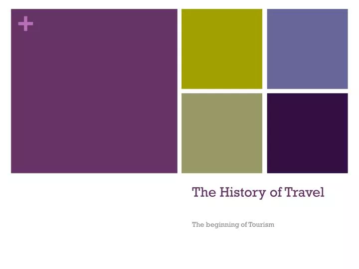 history of travel ppt