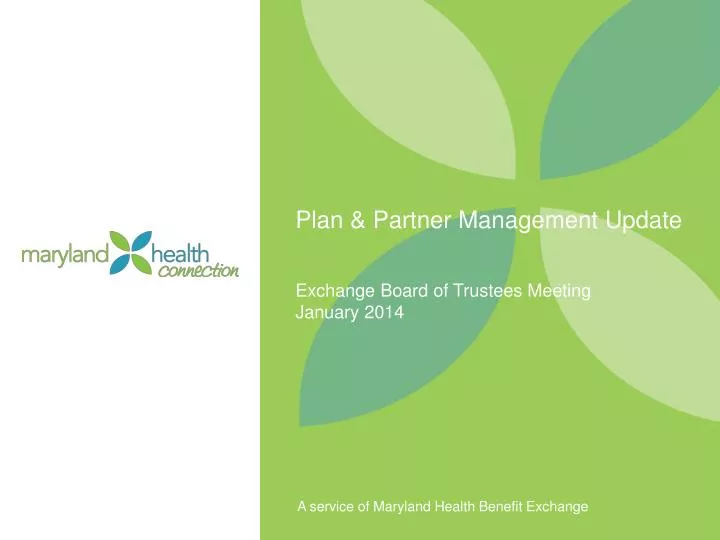 plan partner management update n.