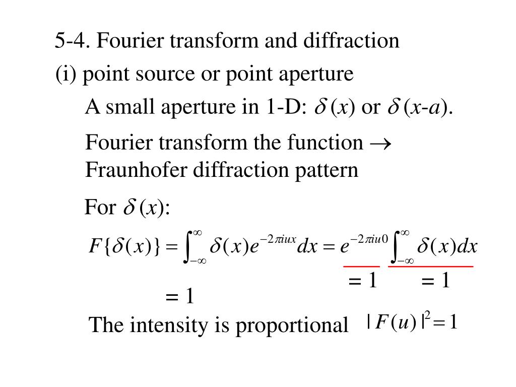 are fourier transforms examples of diffraction are fourier transforms examples of diffraction