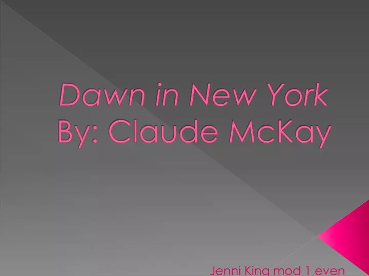 analysis tropics new york claude mckay The tropics in new york is a famous poem by claude mckay bananas ripe and green, and ginger-root,cocoa in pods and alligator pears,and tangerines and mangoes and grape fruit,fit for the highest prize at parish fairs,set. analysis tropics new york claude mckay The tropics in new york is a famous poem by claude mckay bananas ripe and green, and ginger-root,cocoa in pods and alligator pears,and tangerines and mangoes and grape fruit,fit for the highest prize at parish fairs,set.