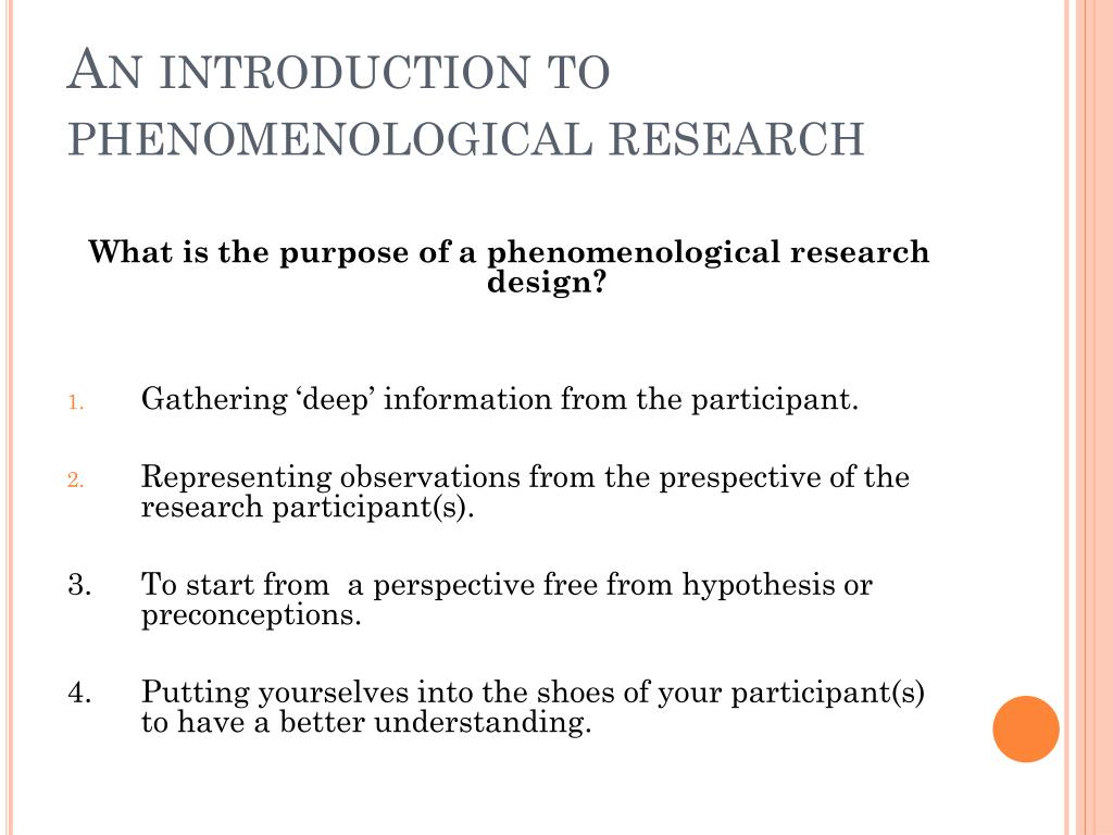 qualitative research topic about phenomenology