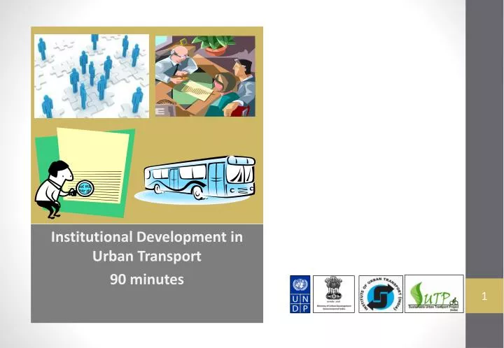 institutional development in urban transport 90 minutes n.