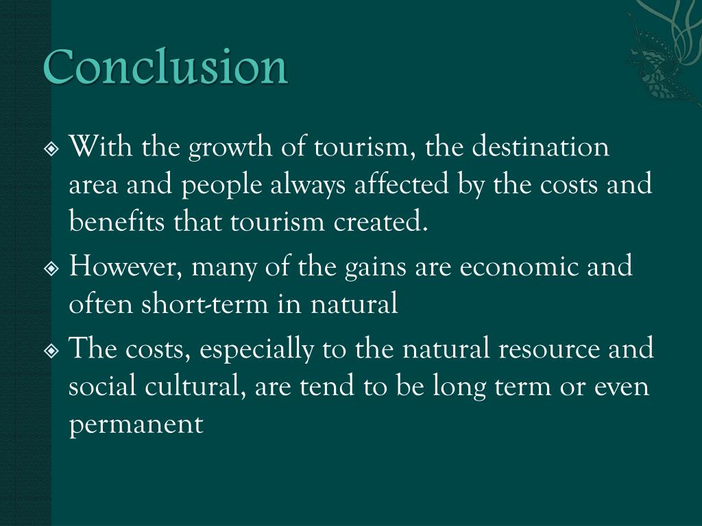 conclusion of tourism essay