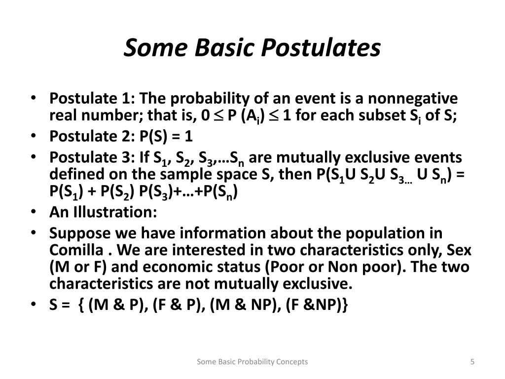 PPT - Some Basic Probability Concepts PowerPoint Presentation, free ...