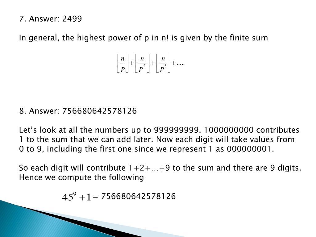 PPT William Lowell Putnam Mathematical Competition PowerPoint