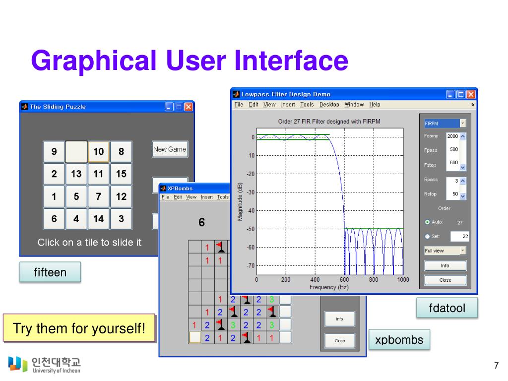 Graphical interfaces