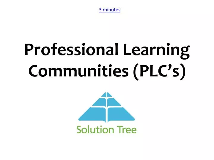 Ppt Professional Learning Communities Plcs Powerpoint Presentation