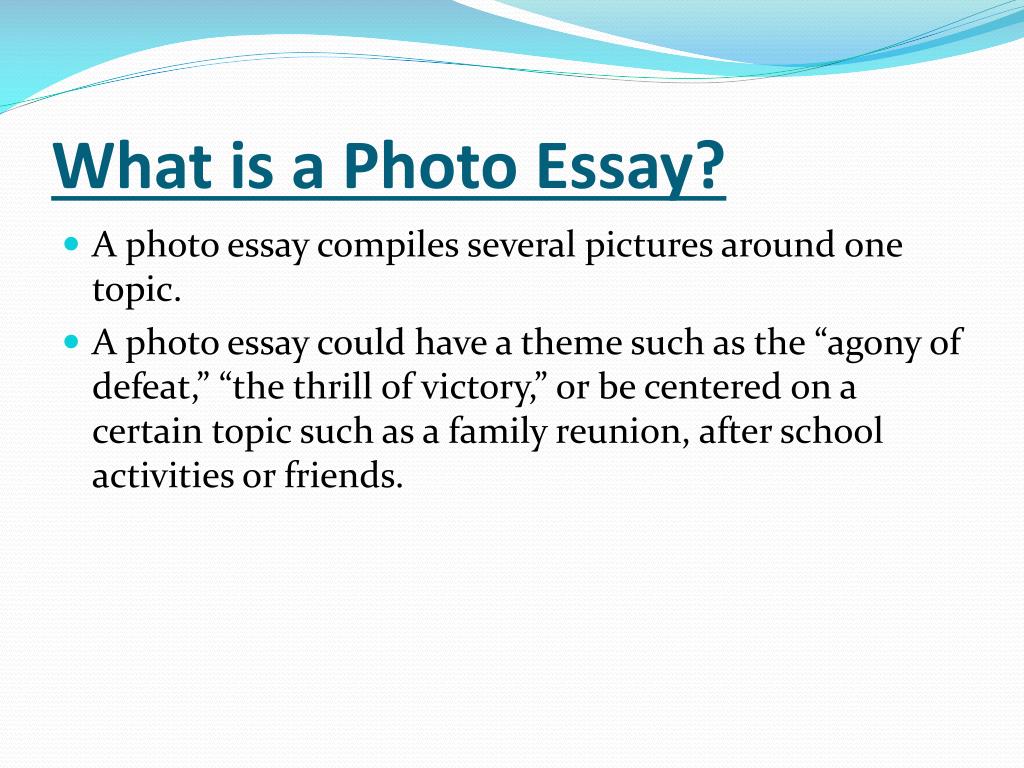 picture essay is