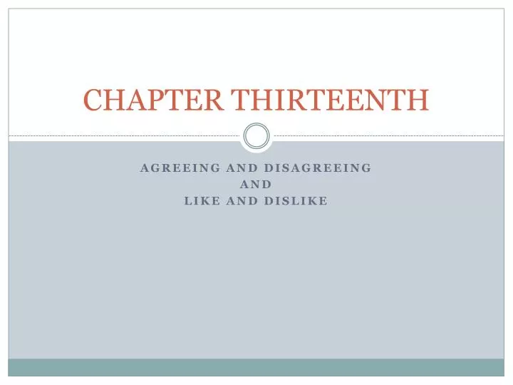 PPT - CHAPTER THIRTEENTH PowerPoint Presentation, Free Download - ID ...