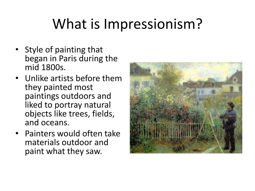 presentation on impressionism