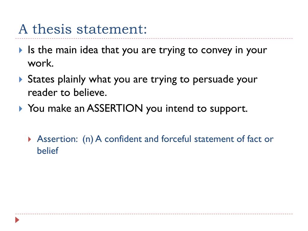 Difference Between Thesis Statement And Central Idea - Thesis Ideas