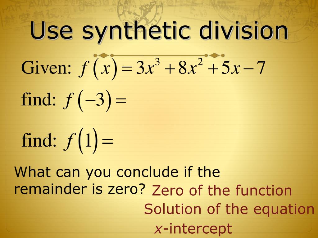 PPT - The Remainder Theorem PowerPoint Presentation, free download - ID ...