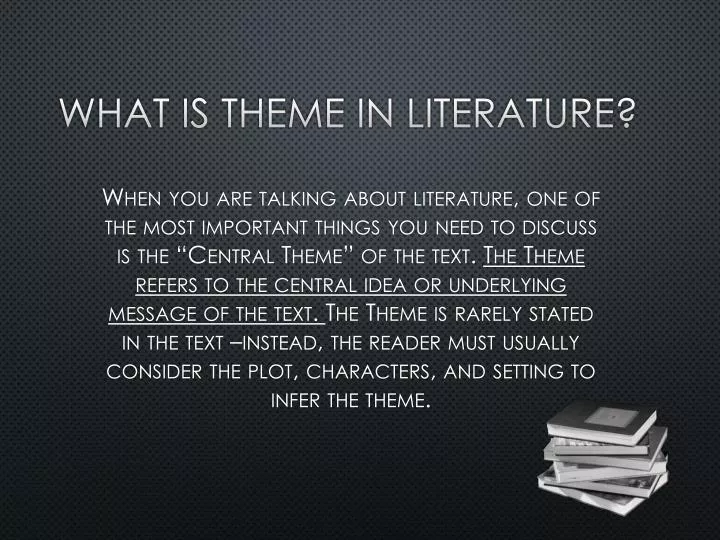 in literature theme is