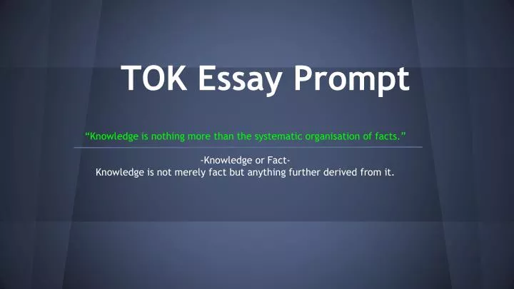 tok essay prompt 3