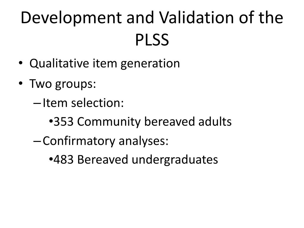 PPT - The Perceived Life Significance Scale : Measuring Experiential ...