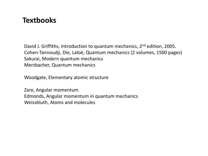 PPT - Module 1: Atomic and molecular physics, 10 lectures