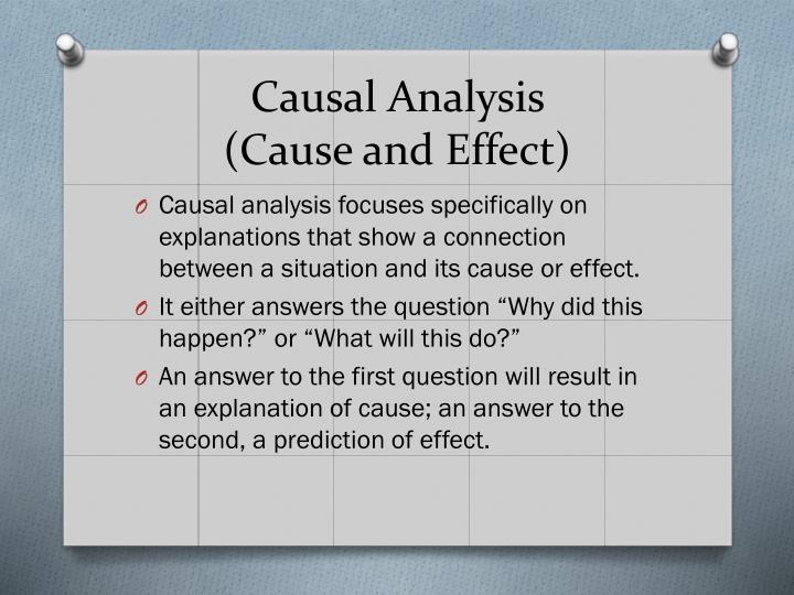 what is cause and effect pattern of development