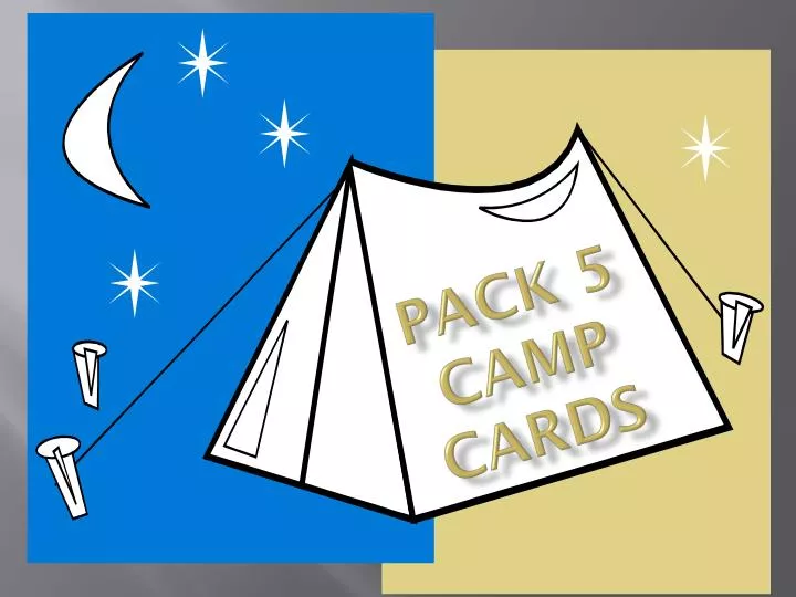 pack 5 camp cards n.