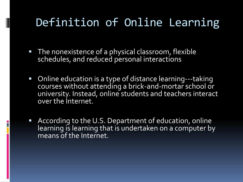 Ppt The Advantages And Disadvantages Of Online Learning Habits Powerpoint Presentation Id 2497333