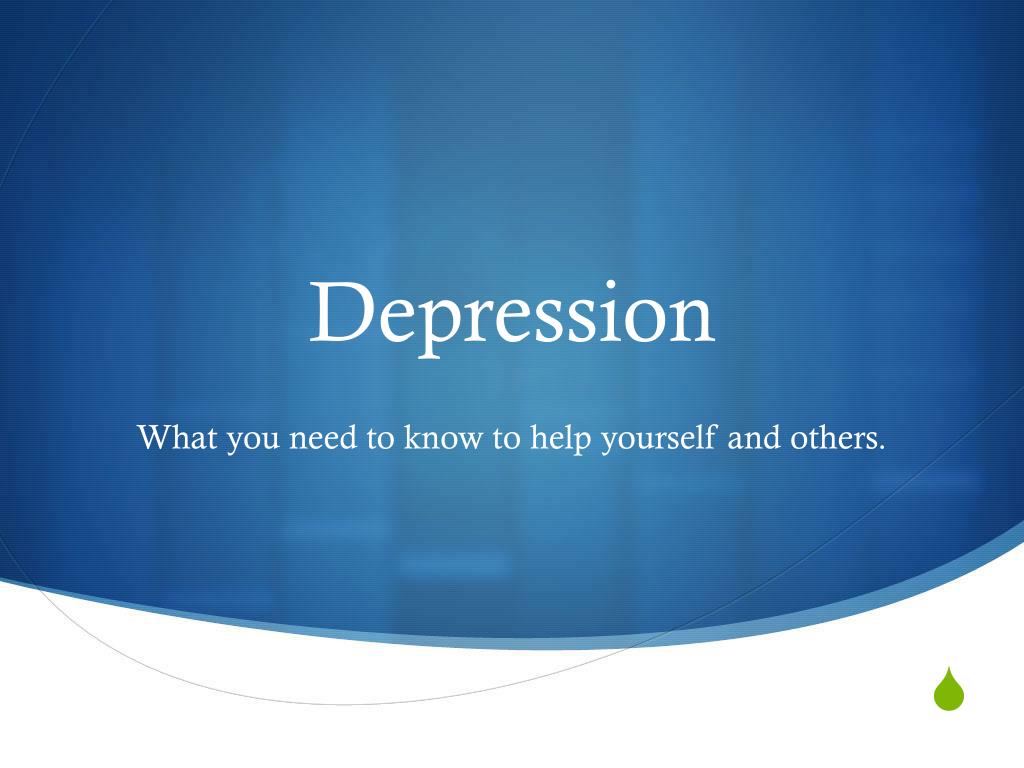 slide presentation on depression